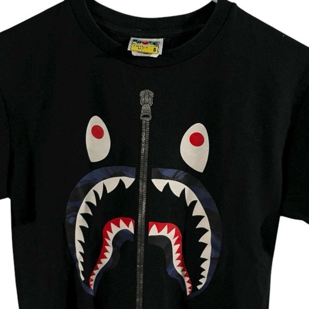 EUC BAPE Color Camo Shark Tee Size S - Picture 3 of 10